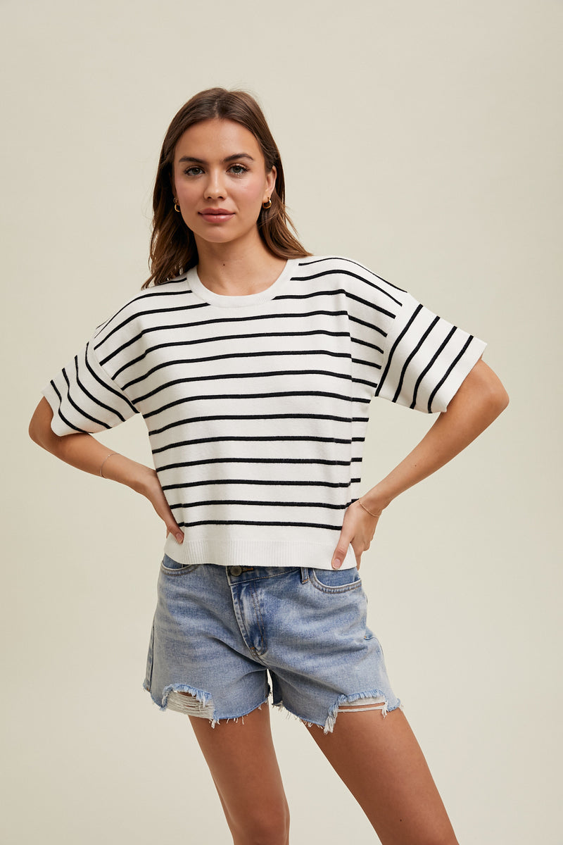 Julia Boxy Striped Top