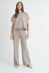 Mia Viscose High Rise Pants - Mocha