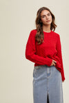 Lauryn Cable Knit Cotton Sweater