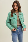 Sophia Houndstooth Tweed Jacket