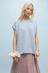 Amber Brushed Knit Sweater - Sky