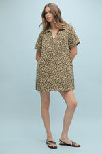 Mystic Jungle Leopard Shift Mini Dress