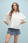 Petaluma Cotton Button Down Blouse