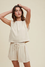 Ruby High Rise Linen Shorts