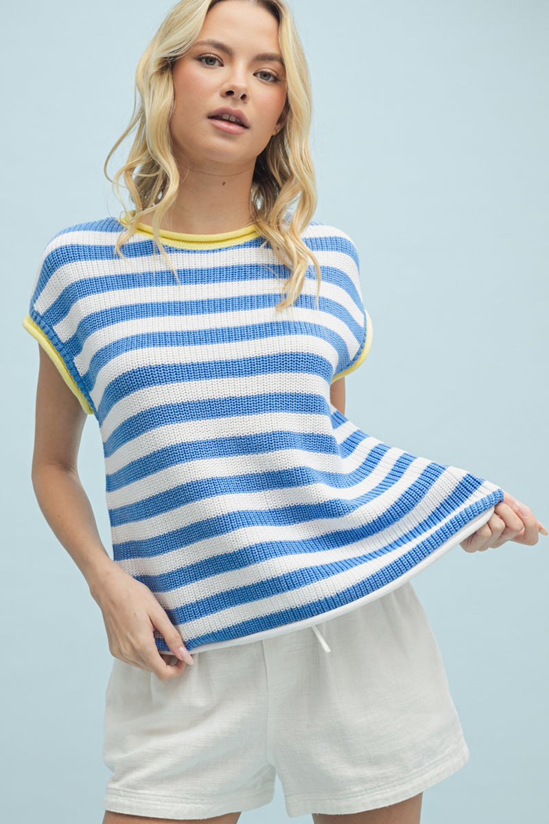 Janette Drop Shoulder Sweater Top