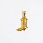 Cowboy Boots 14K Plated Charm