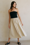 Giselle Strapless Cotton Midi Dress