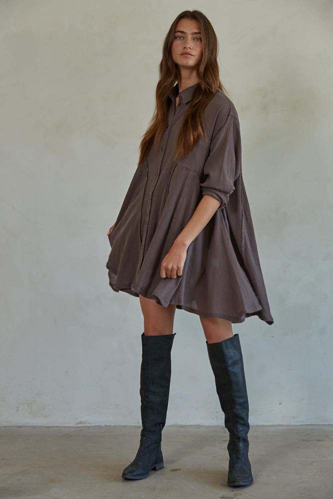 Yolanda Babydoll Tunic Dress