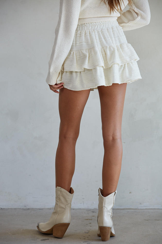 Diana Lace Ruffle Skort