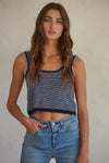 Diana Knit Cropped Tank Top