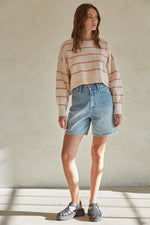 Sidelines Striped Pullover