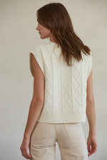 Patience Cable Knit Sweater Vest