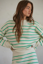 Geneva Striped Pullover Sweater