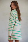 Geneva Striped Pullover Sweater