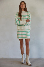 Geneva Striped Pullover Sweater