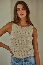 Hadley Crochet Knit Tank Top