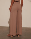 Andre Cotton High Rise Pants - Mocha