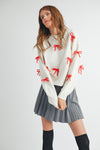 Paisley Bow Sweater