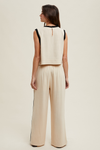 Bay Breeze Linen Contrast Drawstring Pants