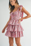 Debbie Floral Tiered Ruffle Mini Dress