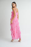 All About Love Chiffon Ruffle Maxi Dress