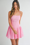 Chrishell Pleated Babydoll Dress