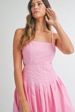 Chrishell Pleated Babydoll Dress