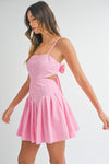 Chrishell Pleated Babydoll Dress