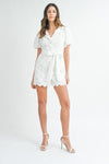 May Textured Button Down Mini Dress