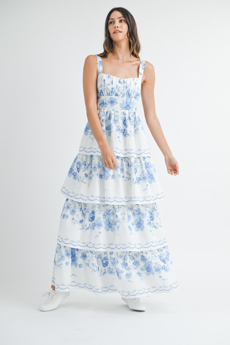 Sandra Floral Tiered Maxi Dress