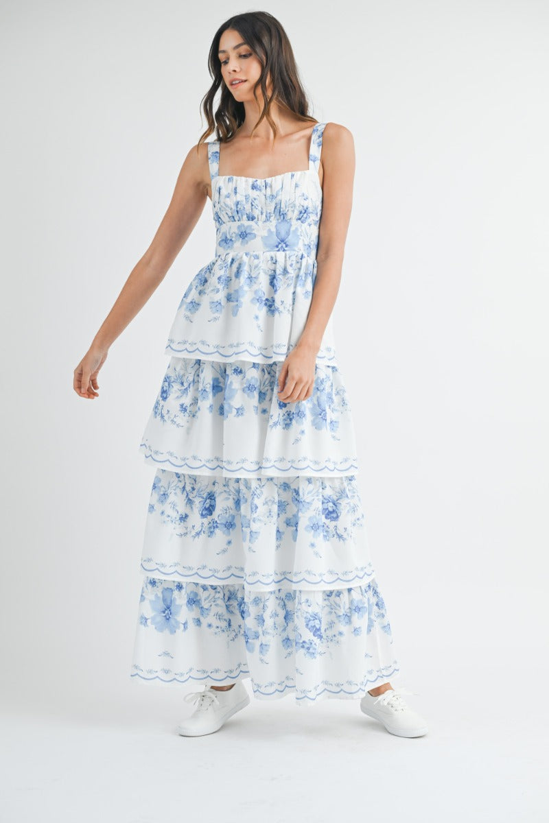 Sandra Floral Tiered Maxi Dress