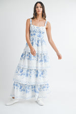 Sandra Floral Tiered Maxi Dress