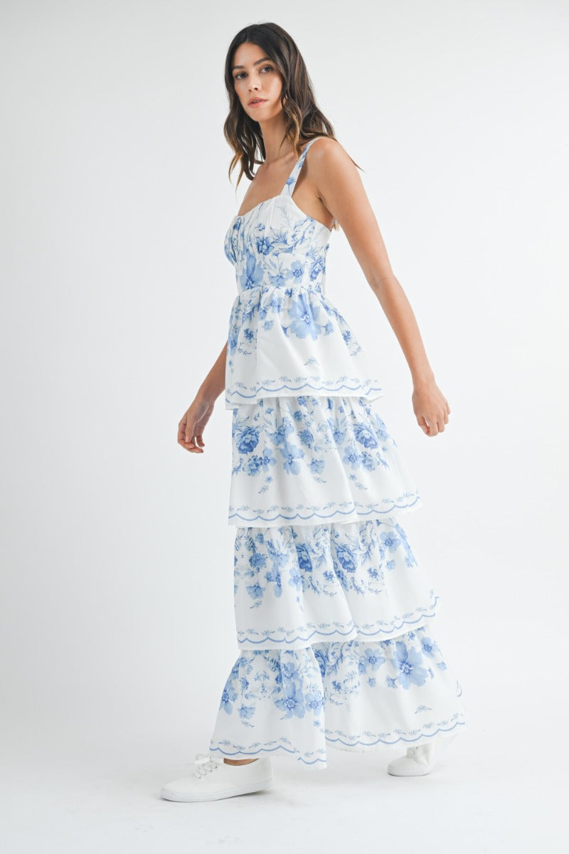 Sandra Floral Tiered Maxi Dress