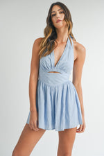 Swinton Viscose Halter Romper