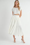 Andaz Cropped Top & Midi Skirt Set