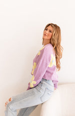 Bloom Knit Sweater - Lavender