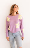 Bloom Knit Sweater - Lavender