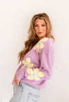 Bloom Knit Sweater - Lavender